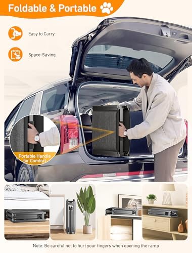 Rampe chien voiture robuste et confortable avec sécurité optimale