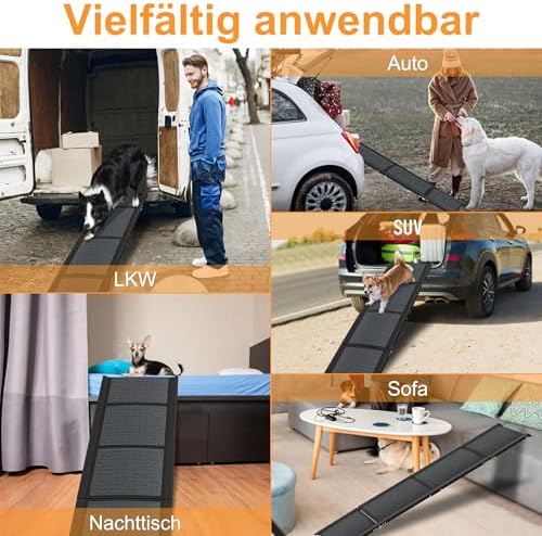 Rampe chien voiture pliable et sécurisée pour un accès facile