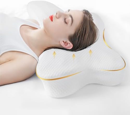 Oreiller ergonomique cervical en mousse à mémoire de forme pour un sommeil relaxant