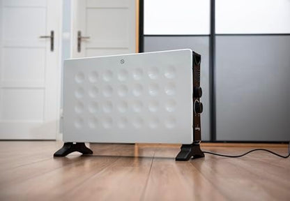 Chauffage d'appoint efficace avec design élégant et mobilité pratique