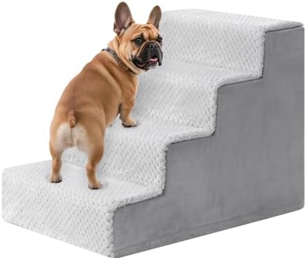 Escalier pour chien à 4 marches avec stabilité et facilité de nettoyage