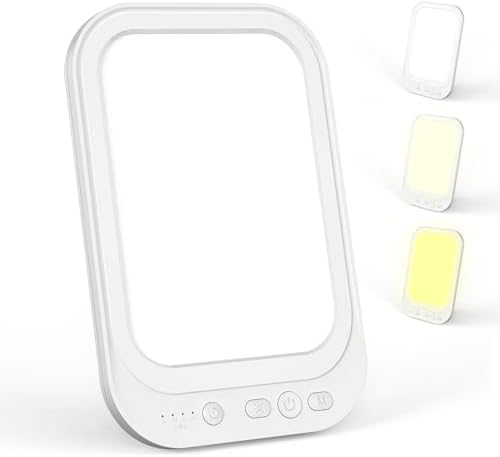 Lampe luminothérapie pour améliorer l'humeur et le sommeil avec luminosité réglable