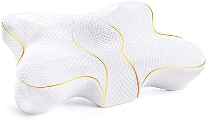 Oreiller ergonomique cervical en mousse à mémoire de forme pour un sommeil relaxant