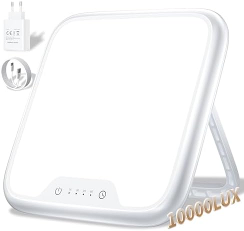 Lampe luminothérapie sans UV avec contrôle tactile et luminosité réglable