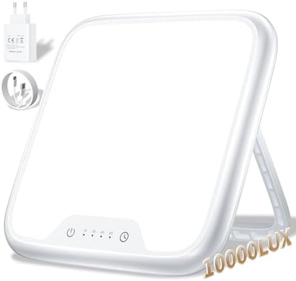 Lampe luminothérapie sans UV avec contrôle tactile et luminosité réglable