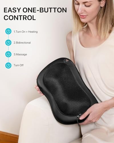Masseur Cervical Shiatsu avec Fonction Chauffante et Design Ergonomique
