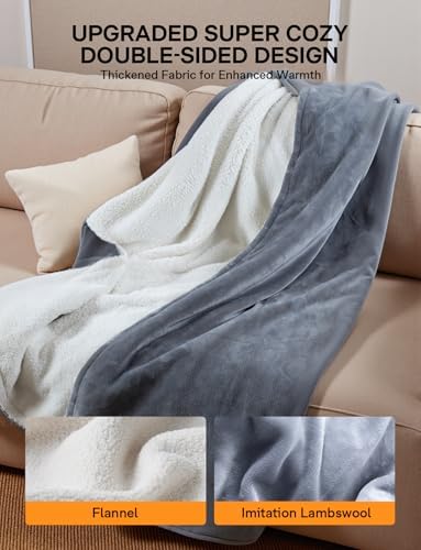 Couverture chauffante ultra-confortable avec 9 niveaux de chaleur et sécurité intégrée