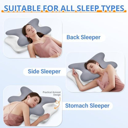 Oreiller ergonomique cervical pour un confort optimal et un sommeil réparateur