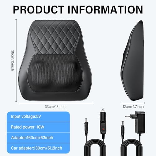 Masseur Cervical avec Intensités Réglables et Zones Chauffantes pour Relaxation Profonde