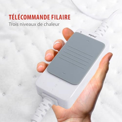 Couverture chauffante électrique avec 3 niveaux de chaleur pour un confort optimal