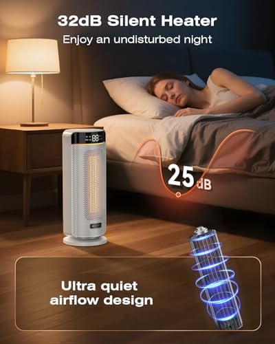 Chauffage d'appoint avec affichage numérique et télécommande pour un confort optimal