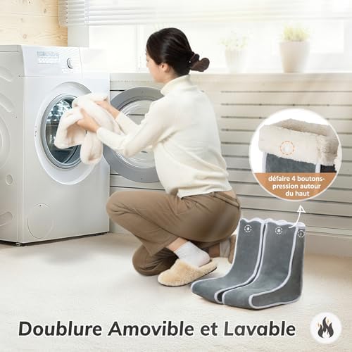 Chauffe pieds électrique avec contrôle de température et mobilité améliorée
