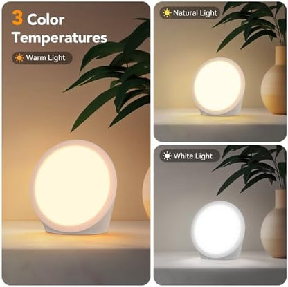 Lampe de luminothérapie LED 10000 Lux avec réglages de couleur et minuterie