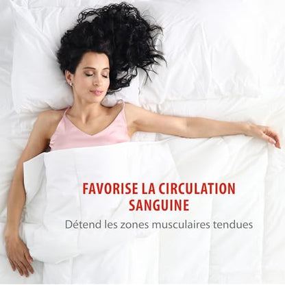 Couverture chauffante électrique avec 3 niveaux de chaleur pour un confort optimal