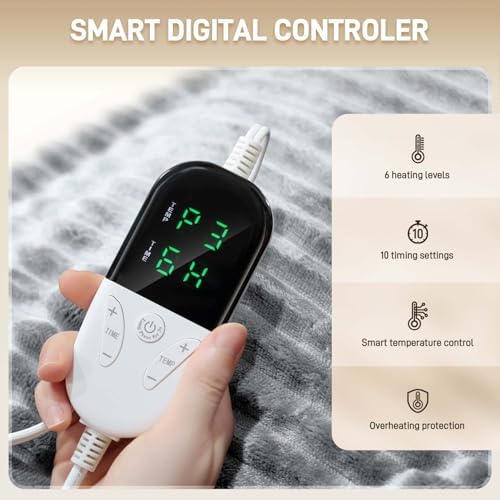 Couverture chauffante avec chauffage rapide, sécurité renforcée et entretien facile