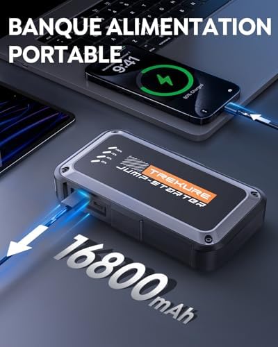 Booster batterie voiture puissant et portable avec fonctionnalités avancées