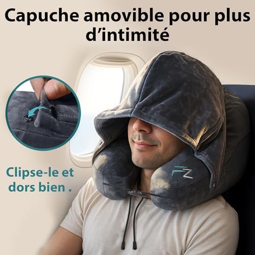 Oreiller ergonomique cervical pour un confort optimal en voyage