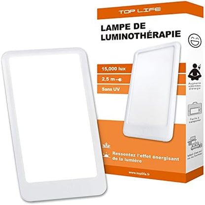 Lampe luminothérapie 15000 Lux pour énergie et bien-être en hiver