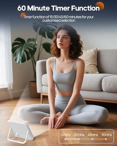 Lampe luminothérapie sans UV avec contrôle tactile et luminosité réglable