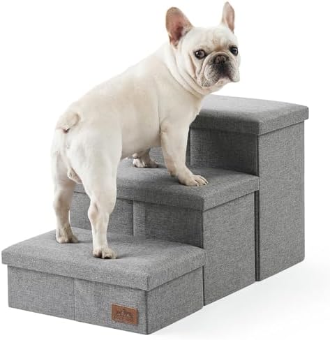 Escalier pour chien robuste et élégant avec rangement intégré