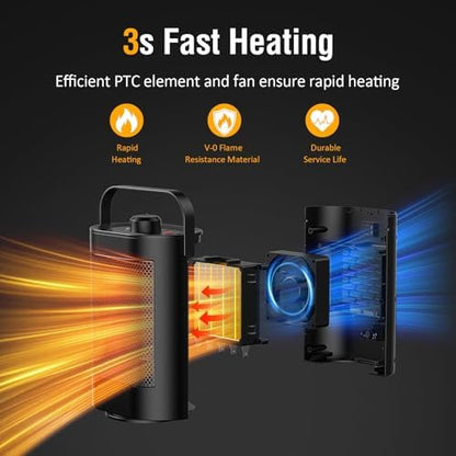 Chauffage d'appoint rapide et sécurisé pour un confort optimal en hiver