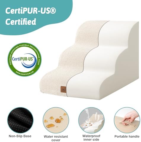 Escalier pour chien confortable et durable avec housse lavable