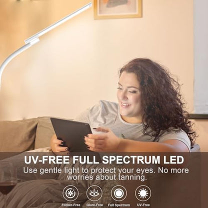 Lampe luminothérapie 10000 Lux avec télécommande et réglages personnalisables