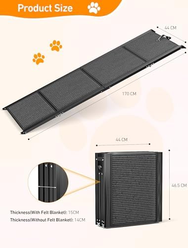 Rampe chien voiture robuste et confortable avec sécurité optimale