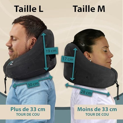 Oreiller ergonomique cervical pour un confort optimal en voyage