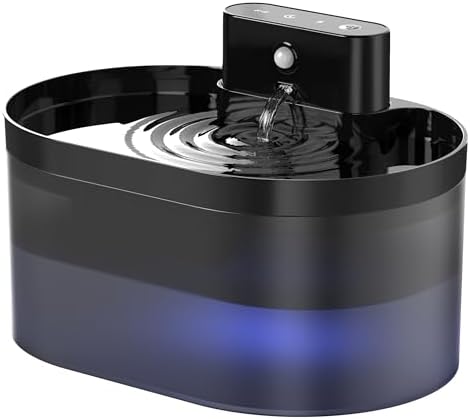 Fontaine à eau sans fil pour chat avec batterie longue durée et filtration avancée