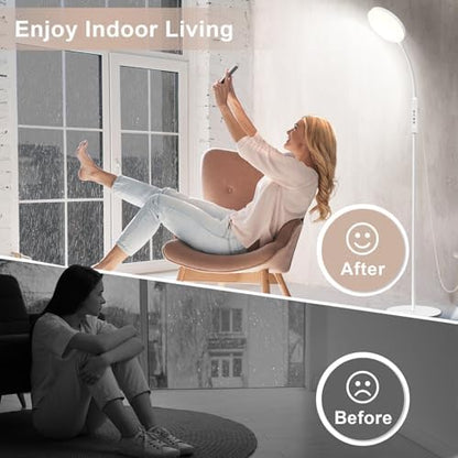 Lampe luminothérapie avec 20000 Lux, réglable et économe en énergie