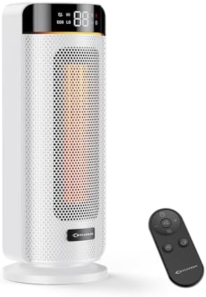 Chauffage d'appoint avec affichage numérique et télécommande pour un confort optimal