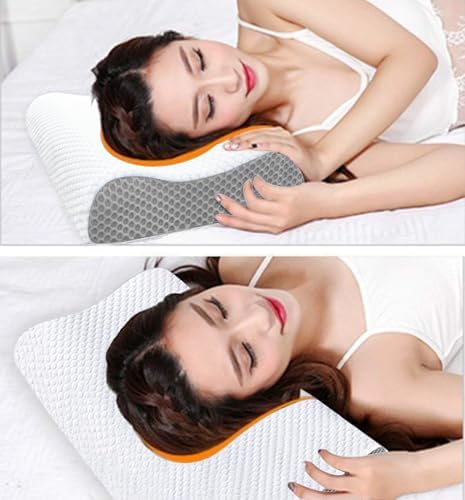 Oreiller ergonomique cervical en mousse à mémoire de forme pour un sommeil profond et réparateur