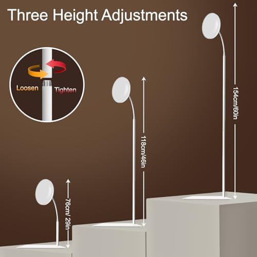 Lampe luminothérapie puissante avec réglages de couleur et recharge USB-A