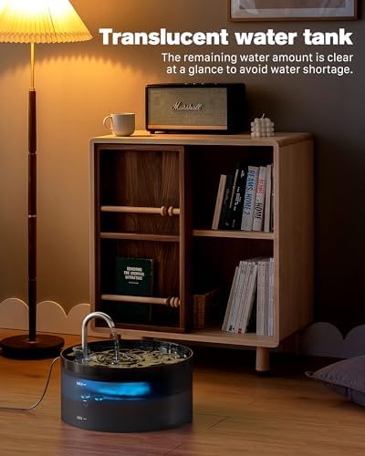 Fontaine à eau chat avec pompe ultra-silencieuse et filtration avancée