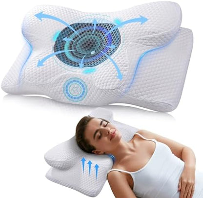 Oreiller ergonomique cervical pour un sommeil sans douleur et un soutien optimal