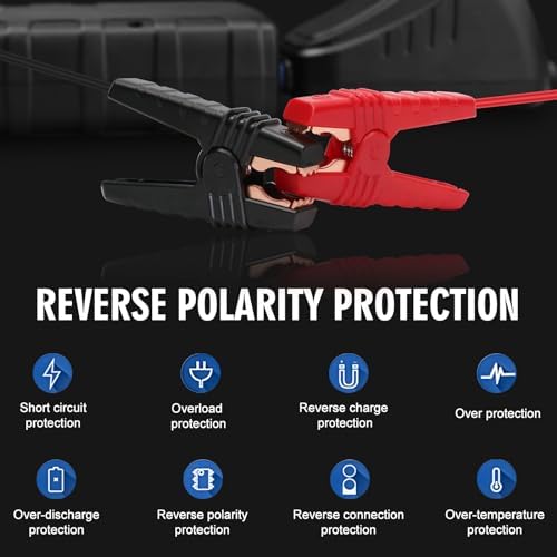 Booster batterie voiture puissant et portable avec sécurité avancée