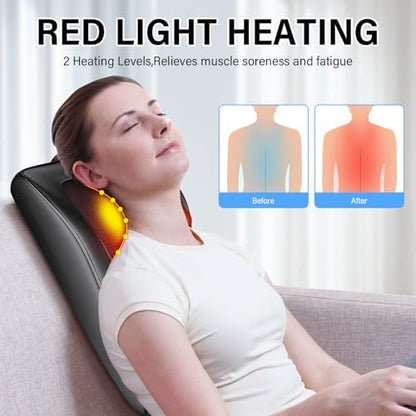 Masseur Cervical avec Intensités Réglables et Zones Chauffantes pour Relaxation Profonde