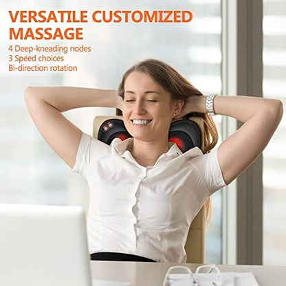 Masseur Cervical avec Fonction Chauffante et Massage des Tissus Profonds