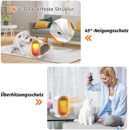 Chauffage d'appoint compact et puissant avec sécurité avancée et faible consommation