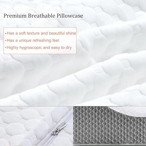 Oreiller ergonomique cervical en mousse à mémoire de forme pour un sommeil profond et réparateur