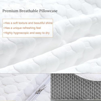 Oreiller ergonomique cervical en mousse à mémoire de forme pour un sommeil profond et réparateur