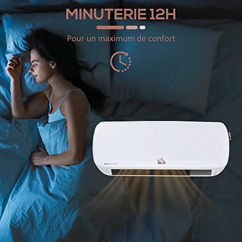 Chauffage d'appoint céramique PTC 2000 W haute performance avec télécommande