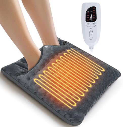 Chauffe pieds électrique avec réglages de chaleur et sécurité avancée