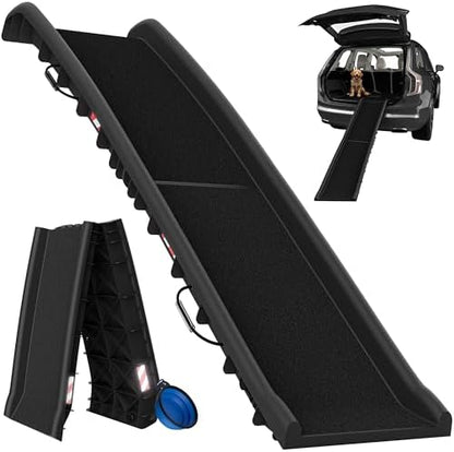Rampe chien voiture antidérapante et légère avec accessoires pratiques