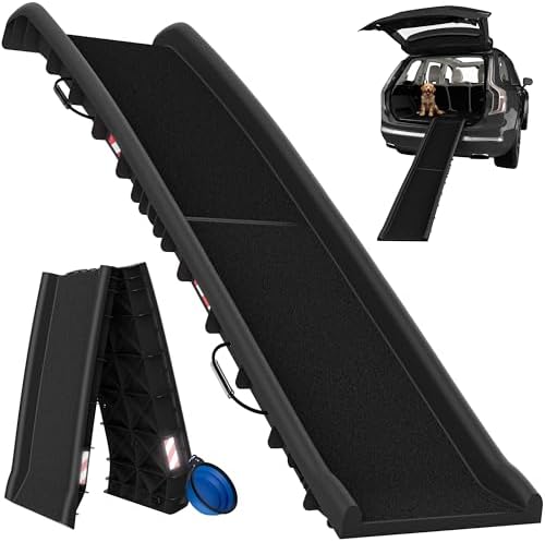 Rampe chien voiture antidérapante et légère avec accessoires pratiques
