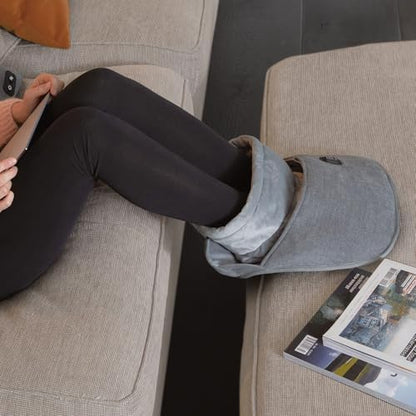 Chauffe pieds électrique sans fil avec powerbank 5000 mAh et texture ultra-douce