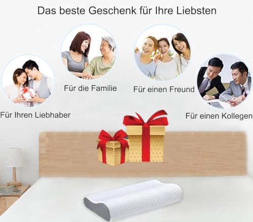 Oreiller ergonomique cervical en mousse à mémoire de forme pour un sommeil profond et réparateur