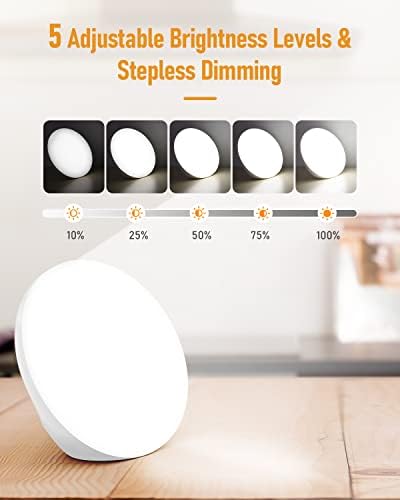 Lampe luminothérapie à spectre complet 10 000 Lux avec réglages personnalisables