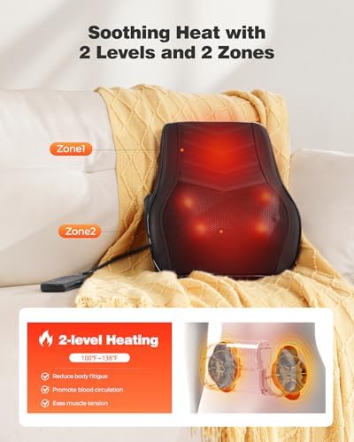 Masseur Cervical avec Chauffage et Modes Ajustables pour un Confort Optimal